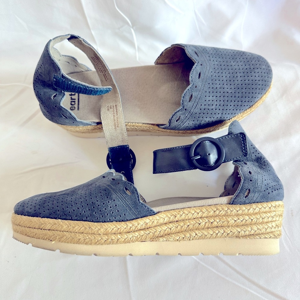 Earth Modena Yarrow Espadrilles Blue Suede Shoes 😉